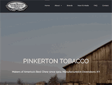 Tablet Screenshot of pinkertontobacco.com